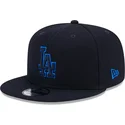 casquette-plate-bleue-marine-snapback-9fifty-repreve-los-angeles-dodgers-mlb-new-era