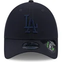 casquette-courbee-bleue-marine-ajustable-avec-logo-bleu-marine-9forty-repreve-los-angeles-dodgers-mlb-new-era