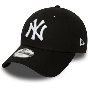 Casquette courbée noire ajustable pour enfant 9FORTY Essential New York Yankees MLB New Era