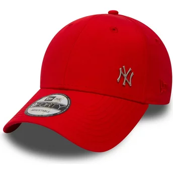 Casquette courbée rouge ajustable 9FORTY Flawless Logo New York Yankees MLB New Era