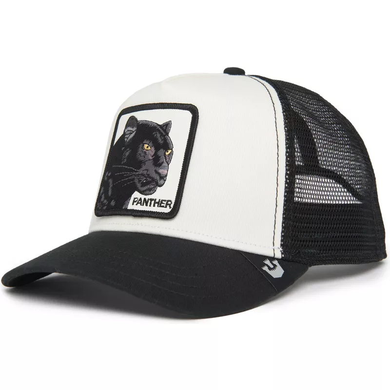 casquette-trucker-blanche-et-noire-panthere-the-panther-the-farm-goorin-bros