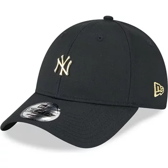 Casquette courbée noire ajustable 9FORTY Pin New York Yankees MLB New Era