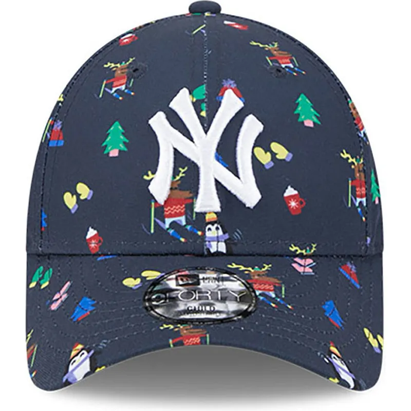 Casquette Courbée Orange Ajustable Pour Enfant 9FORTY League Essential New York Yankees MLB New