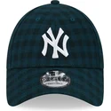 casquette-courbee-verte-ajustable-9forty-flannel-new-york-yankees-mlb-new-era