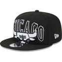 casquette-plate-noire-snapback-9fifty-tip-off-2023-chicago-bulls-nba-new-era