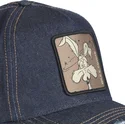 casquette-courbee-bleue-marine-denim-coyote-loo8-coy1-looney-tunes-capslab