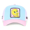 casquette-trucker-bleue-blanche-et-rose-titi-loo8-twe1-looney-tunes-capslab