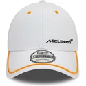 casquette-courbee-blanche-ajustable-9forty-contrast-piping-mclaren-racing-formula-1-new-era