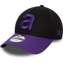 casquette-courbee-noire-et-violette-ajustable-9forty-contrast-aprilia-piaggio-new-era