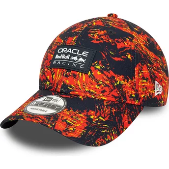Casquette courbée rouge et bleue marine ajustable 9FORTY All Over Print Red Bull Racing Formula 1 New Era