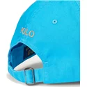 casquette-courbee-bleue-ajustable-avec-logo-orange-cotton-chino-classic-sport-polo-ralph-lauren
