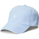 casquette-courbee-bleue-claire-ajustable-avec-logo-blanc-cotton-chino-classic-sport-polo-ralph-lauren