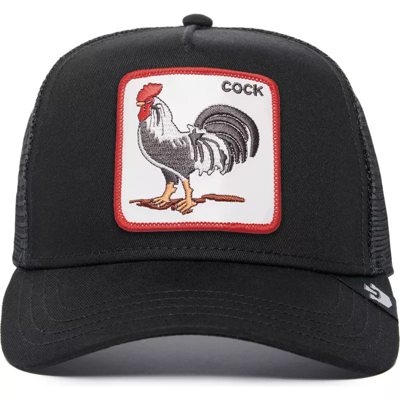 casquette-trucker-noire-coq-the-cock-the-farm-goorin-bros