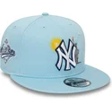 casquette-plate-bleue-claire-snapback-9fifty-summer-icon-new-york-yankees-mlb-new-era