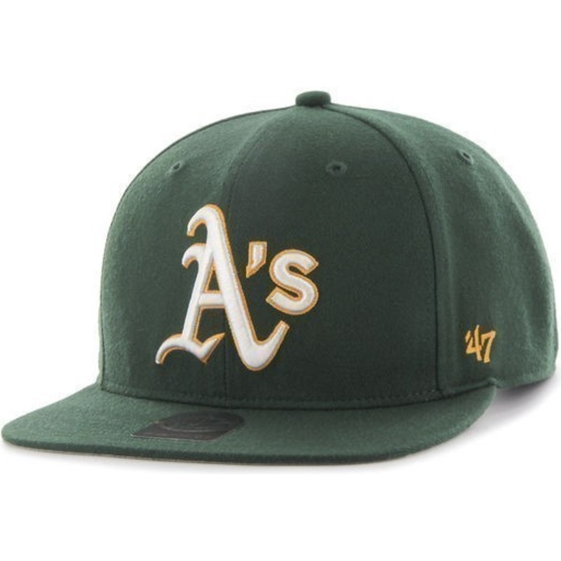casquette-plate-verte-snapback-oakland-athletics-mlb-sure-shot-47-brand