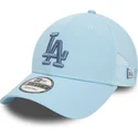 casquette-trucker-bleue-avec-logo-bleu-9forty-home-field-los-angeles-dodgers-mlb-new-era