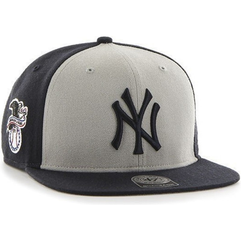 casquette-plate-noire-et-blanche-snapback-new-york-yankees-mlb-sure-shot-47-brand