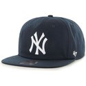 casquette-plate-bleue-marine-snapback-new-york-yankees-mlb-47-brand
