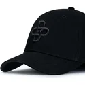 casquette-courbee-noire-ajustable-avec-logo-noir-baseball-peach-oblack