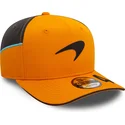 casquette-courbee-orange-et-grise-snapback-lando-norris-9fifty-original-fit-mclaren-racing-formula-1-new-era