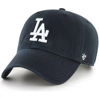 Casquette courbée noire Los Angeles Dodgers MLB Clean Up 47 Brand
