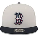casquette-plate-beige-et-bleue-marine-snapback-9fifty-4th-of-july-boston-red-sox-mlb-new-era