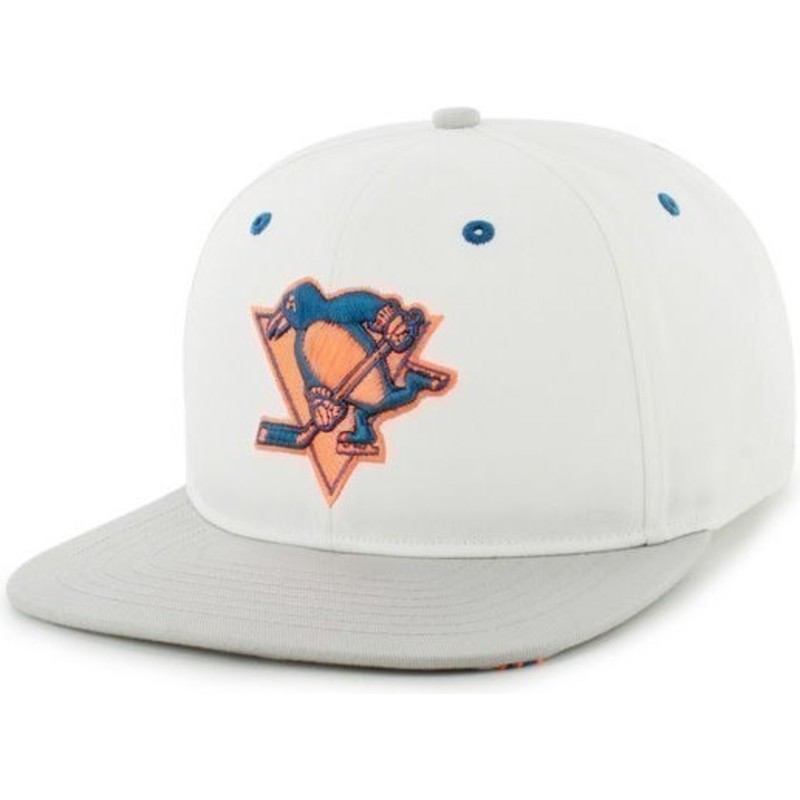casquette-plate-blanche-snapback-pittsburgh-penguins-nhl-47-brand