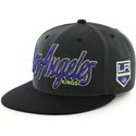 casquette-plate-noire-snapback-avec-lettres-de-los-angeles-kings-nhl-47-brand