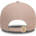 casquette-courbee-beige-ajustable-avec-logo-dore-9forty-flawless-new-york-yankees-mlb-new-era