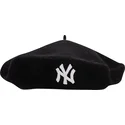 beret-noir-pour-femme-wool-beret-new-york-yankees-mlb-new-era