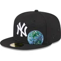 casquette-plate-noire-ajustee-59fifty-global-new-york-yankees-mlb-new-era