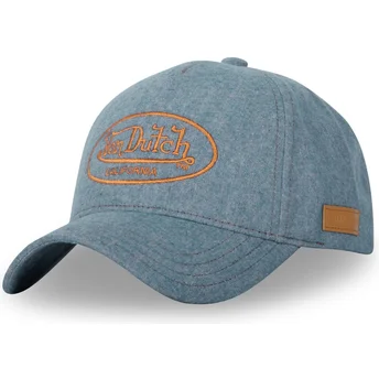 Casquette courbée bleue snapback JEA01 Von Dutch