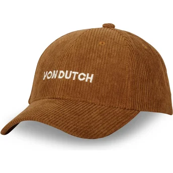 Casquette courbée marron ajustable VEL24 CA Von Dutch