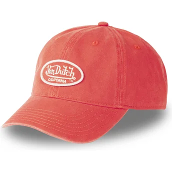 Casquette courbée orange ajustable LOG FLA Von Dutch