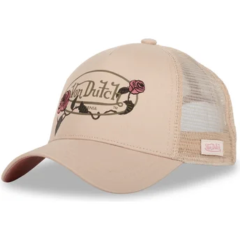 Casquette trucker beige LOR Von Dutch