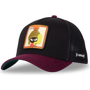 Casquette trucker noire et grenat Marvin le Martien LOO10 VMAR Looney Tunes Capslab