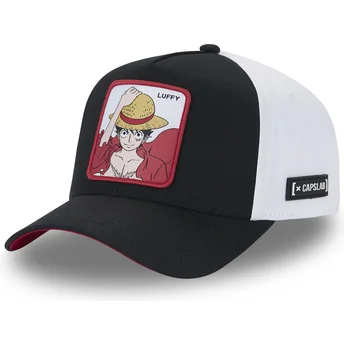 Casquette courbée noire et blanche snapback Monkey D. Luffy OP4 HAT One Piece Capslab