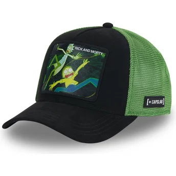 Casquette trucker noire et verte Rick et Morty REM5 REM Capslab