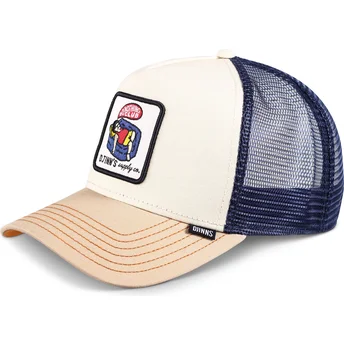 Casquette trucker beige et bleue Do Nothing Club HFT DNC 1.2 Djinns