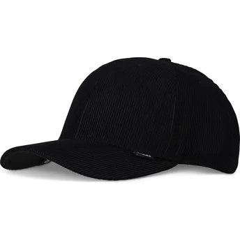 Casquette courbée noire ajustable TrueFit Corduroy Djinns