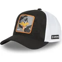 casquette-trucker-noire-et-blanche-daffy-duck-daf2-ct-looney-tunes-capslab