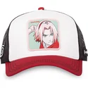 casquette-trucker-beige-noire-et-rouge-sakura-haruno-pin-naruto-capslab