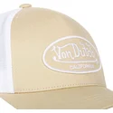 casquette-trucker-beige-et-blanche-ajustable-lof-b14-von-dutch