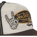 casquette-trucker-marron-patches03-von-dutch