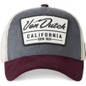 casquette-trucker-grise-et-grenat-lea04-von-dutch