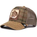 casquette-trucker-marron-king-moonlion-uk-plaid-the-farm-goorin-bros