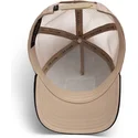 casquette-trucker-beige-et-noire-serpent-the-vicious-snake-eco-brutalism-the-farm-goorin-bros