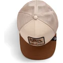 casquette-trucker-beige-et-marron-guepard-the-warrior-cheetah-big-cats-the-farm-goorin-bros