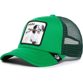 Casquette trucker verte pour enfant chien Playful Playtime The Farm Goorin Bros.