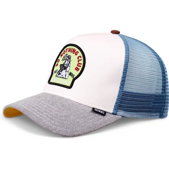 Casquette trucker blanche, bleue et grise Frog Do Nothing...